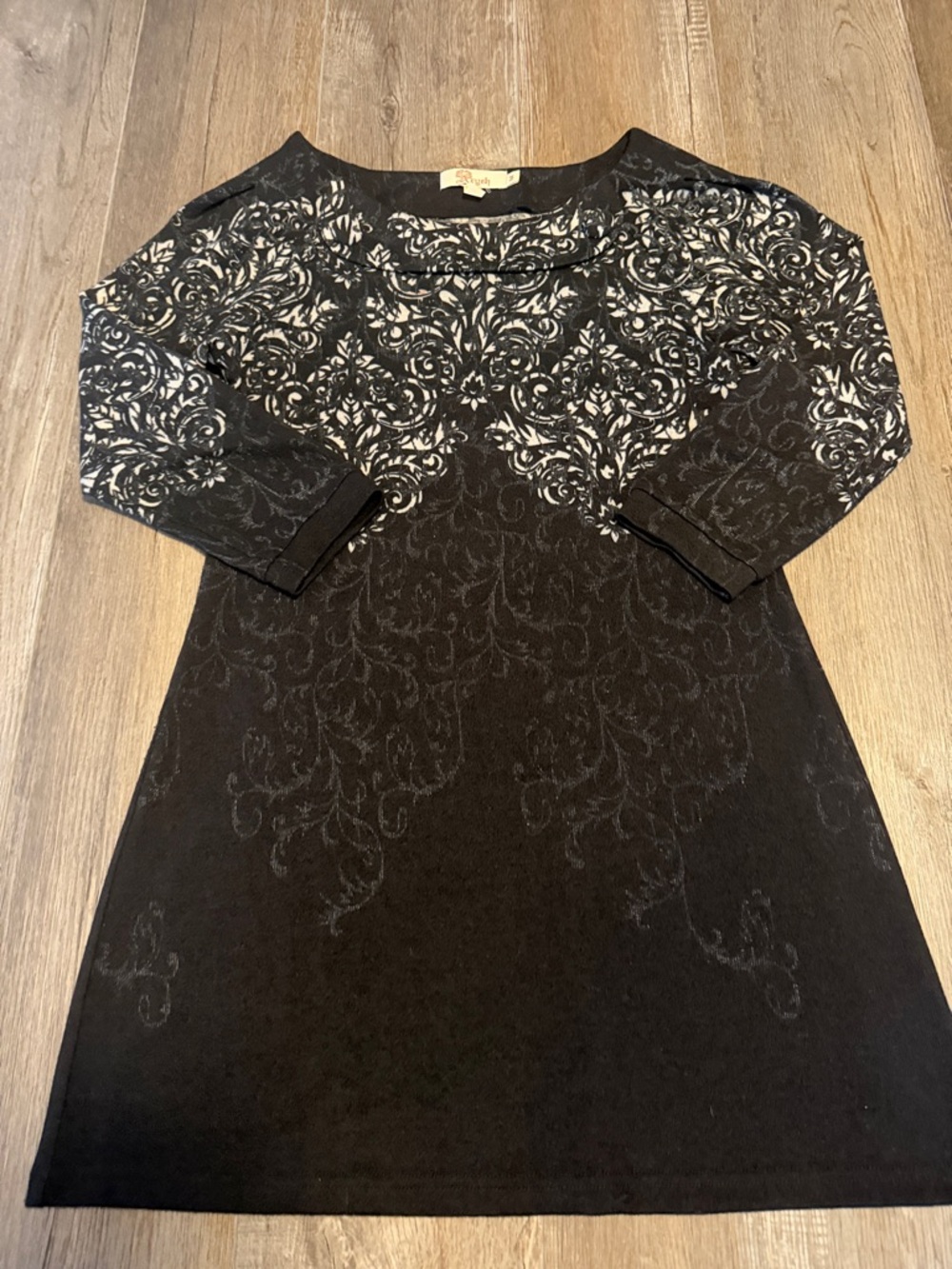 Aryeh Black and White Knit Dress